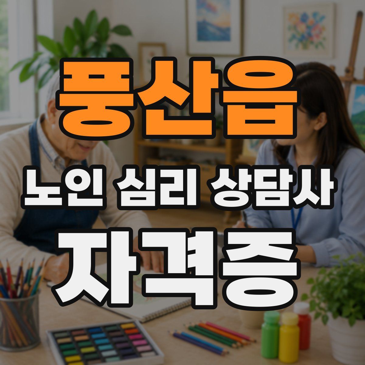 풍산읍 노인 심리 상담사 자격증