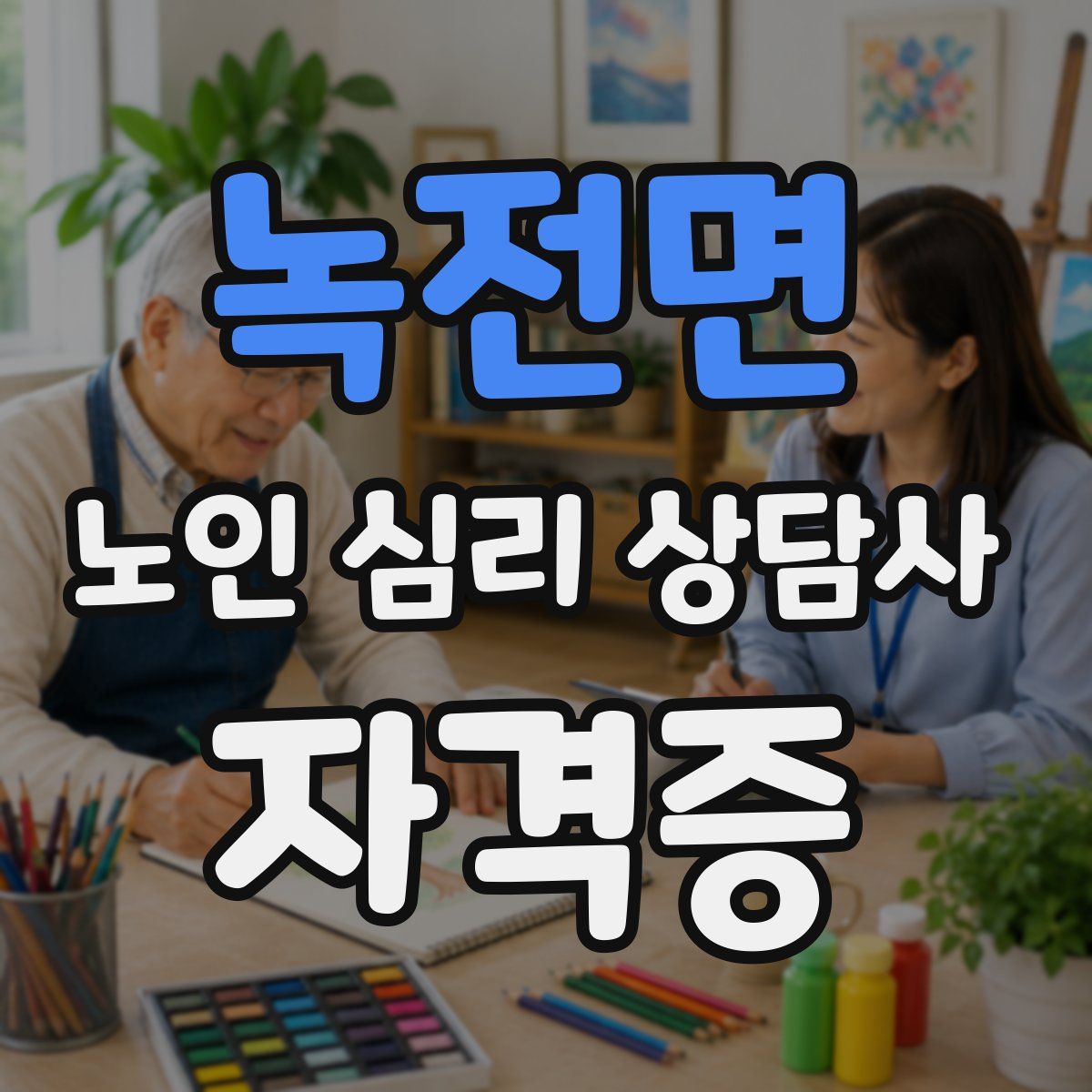 녹전면 노인 심리 상담사 자격증