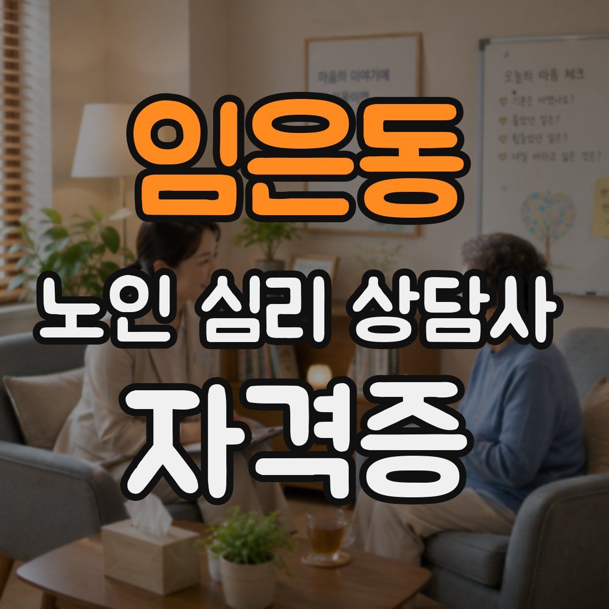 임은동 노인 심리 상담사 자격증