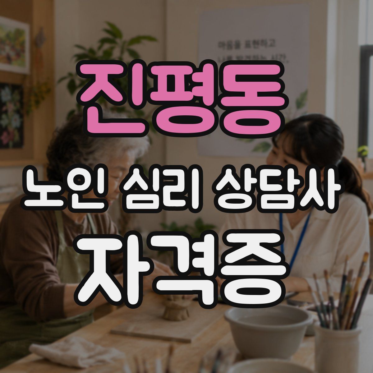 진평동 노인 심리 상담사 자격증