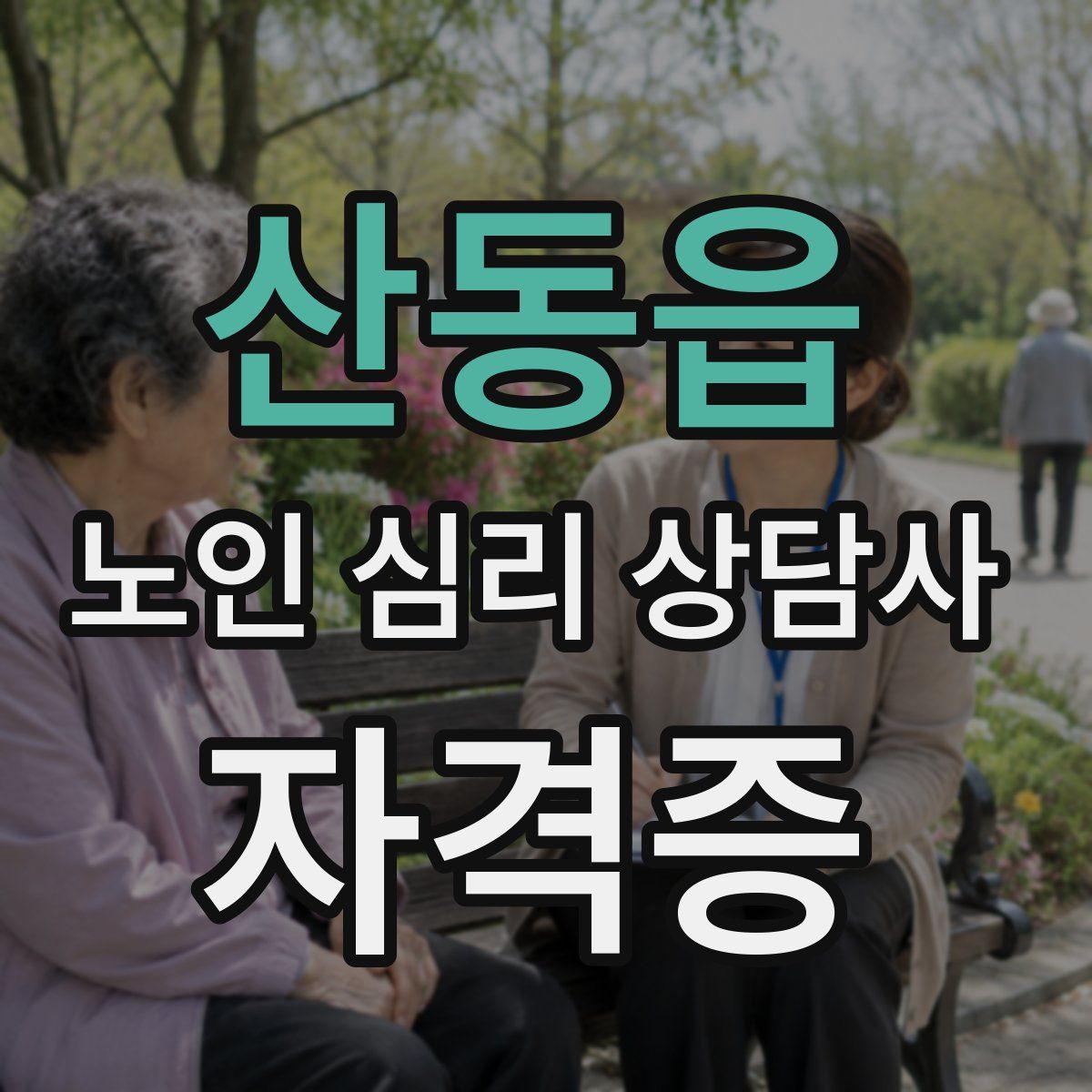 산동읍 노인 심리 상담사 자격증