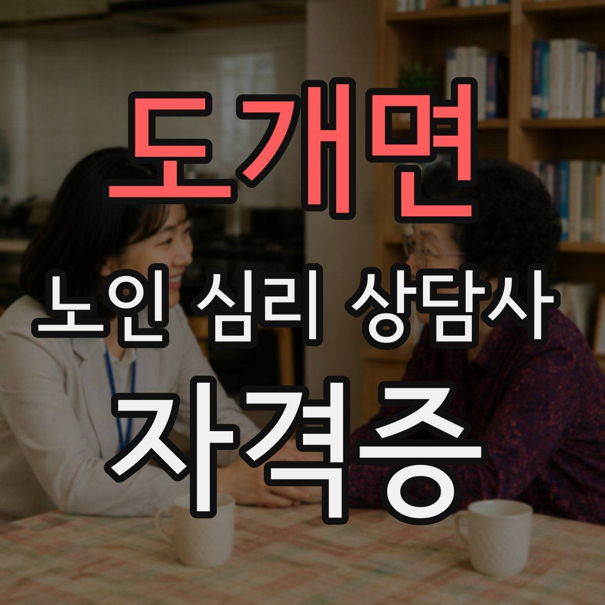 도개면 노인 심리 상담사 자격증