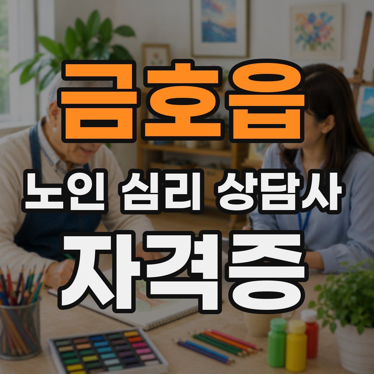 금호읍 노인 심리 상담사 자격증