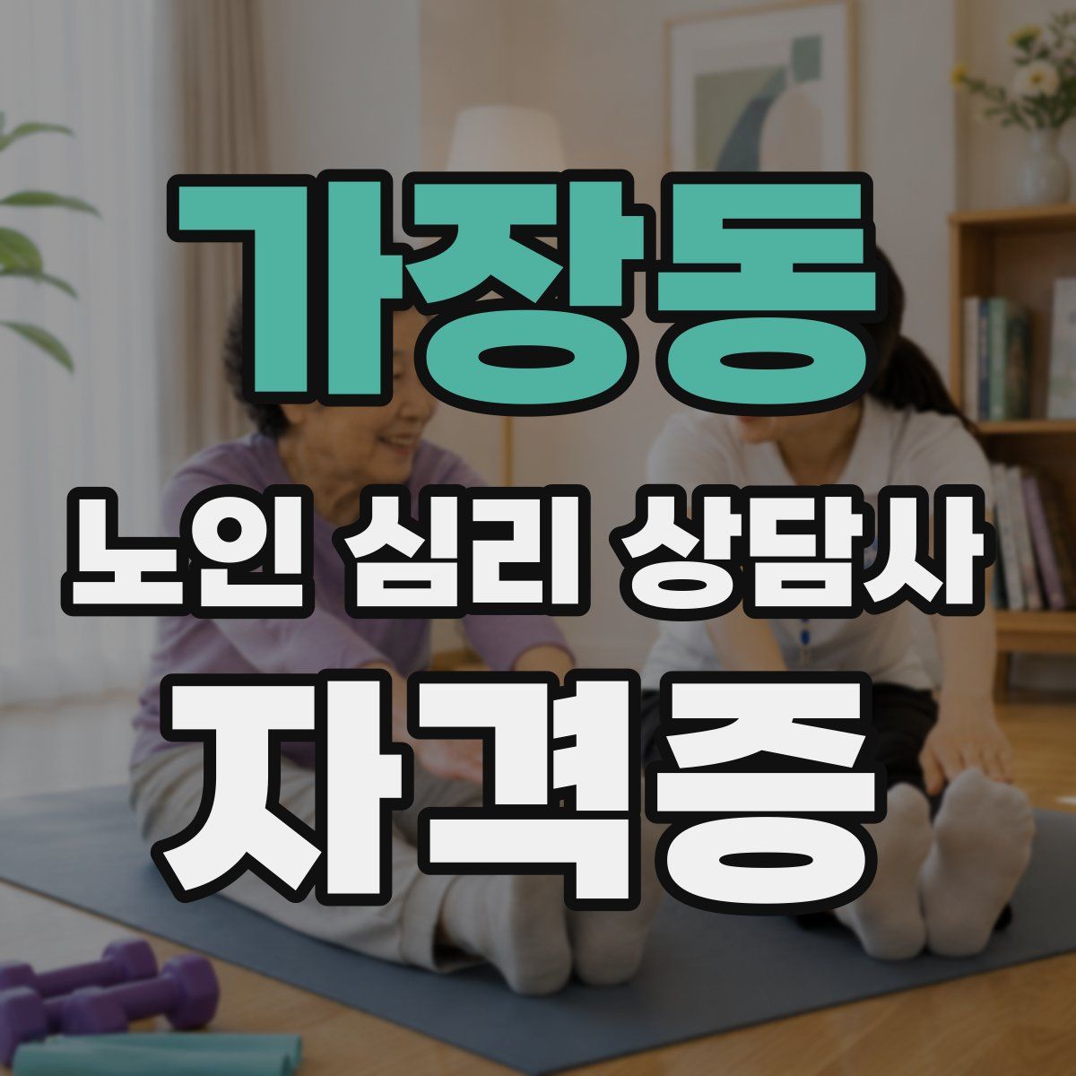 가장동 노인 심리 상담사 자격증