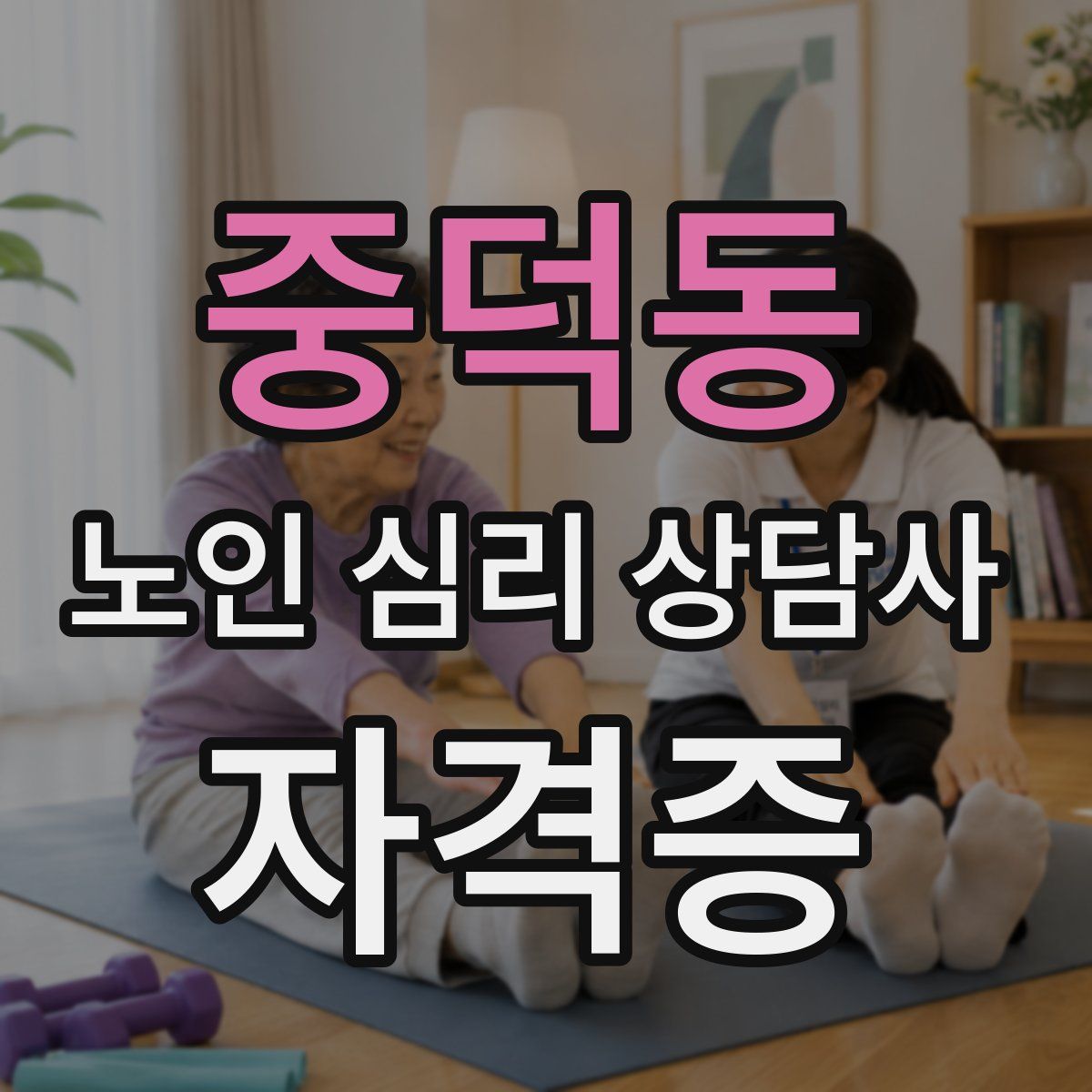 중덕동 노인 심리 상담사 자격증