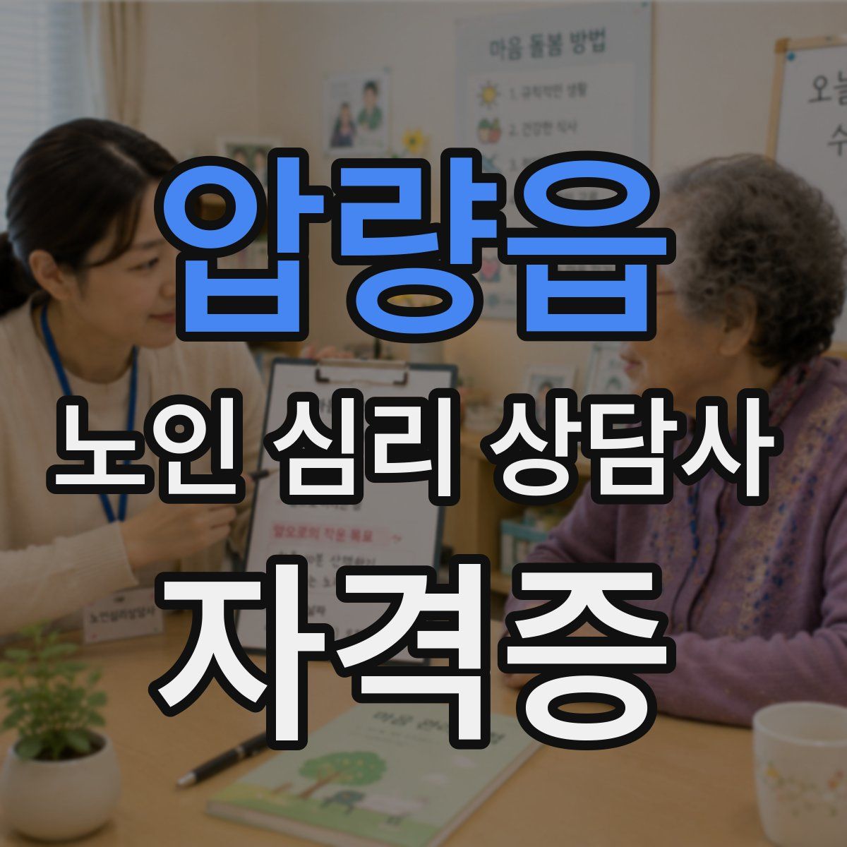 압량읍 노인 심리 상담사 자격증