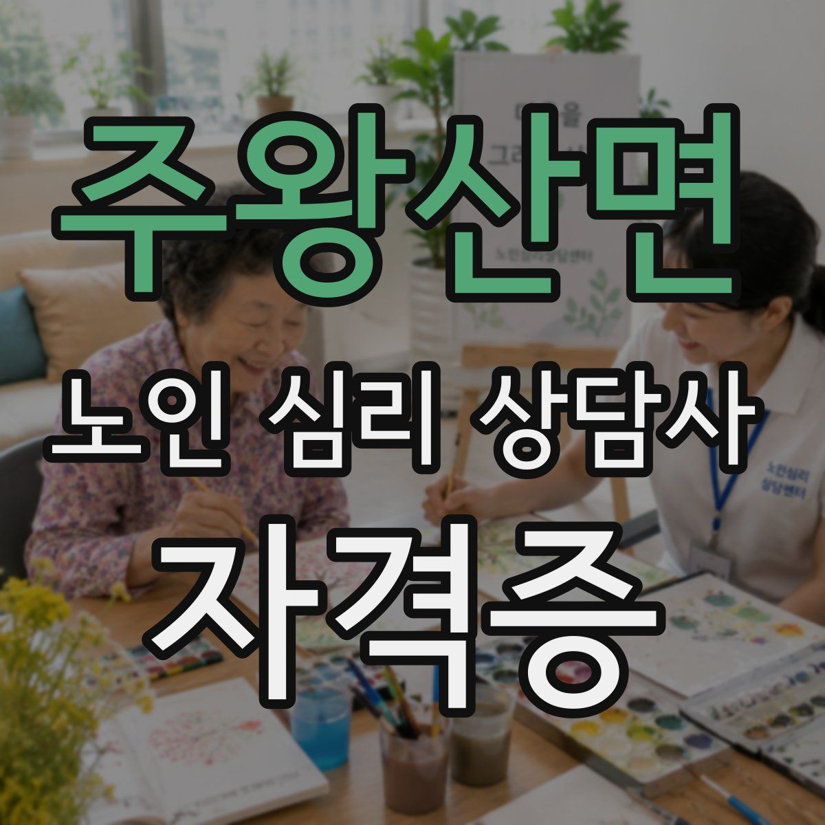 주왕산면 노인 심리 상담사 자격증