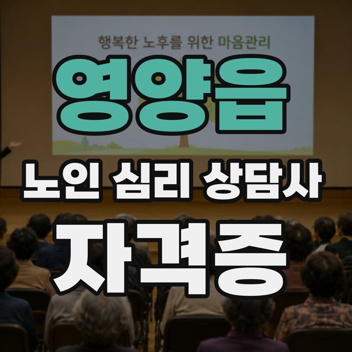 영양읍 노인 심리 상담사 자격증