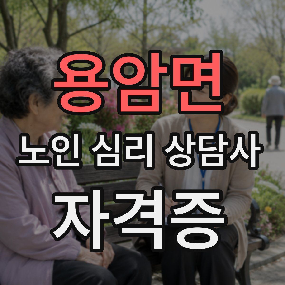 용암면 노인 심리 상담사 자격증