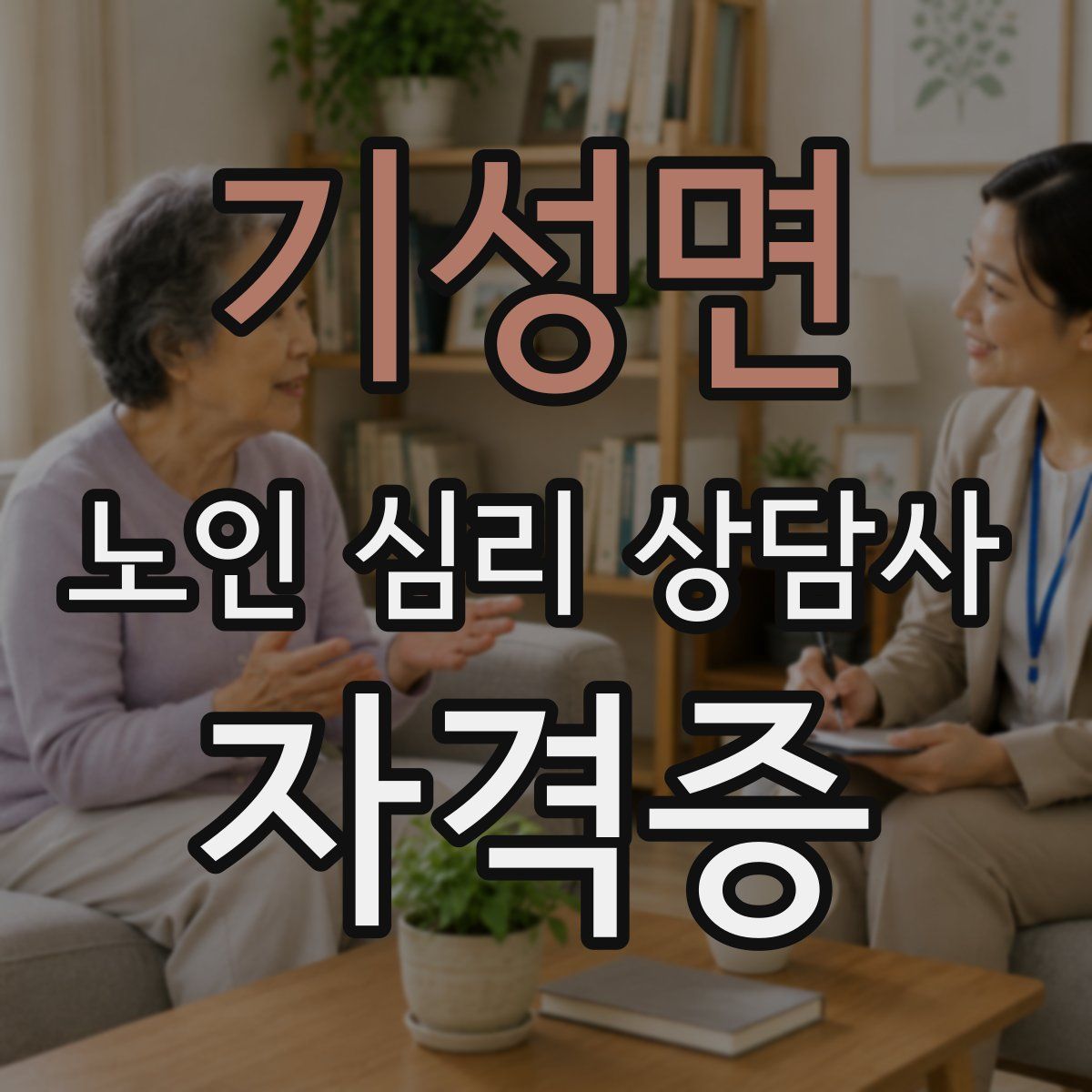 기성면 노인 심리 상담사 자격증