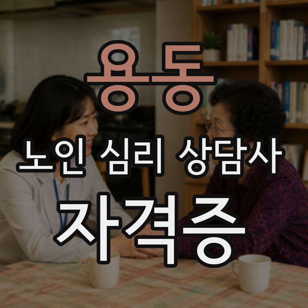 용동 노인 심리 상담사 자격증