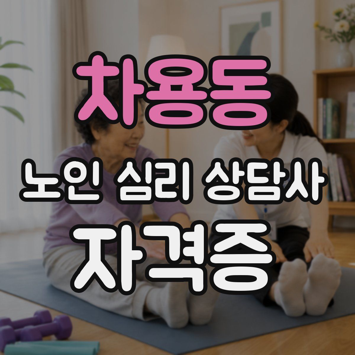 차용동 노인 심리 상담사 자격증