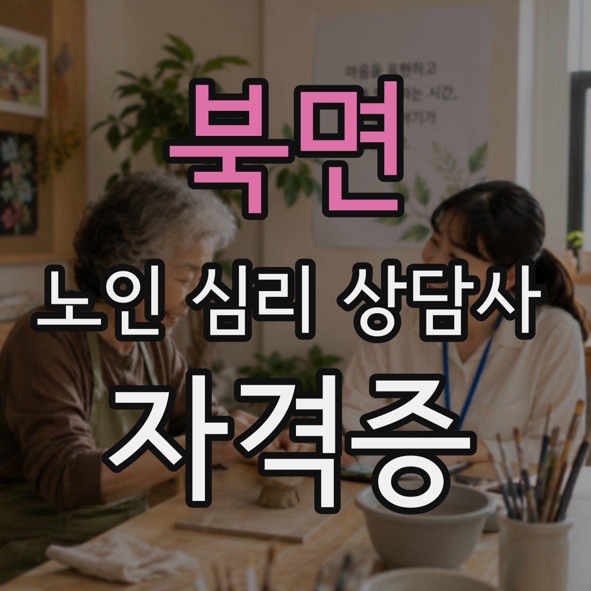 북면 노인 심리 상담사 자격증