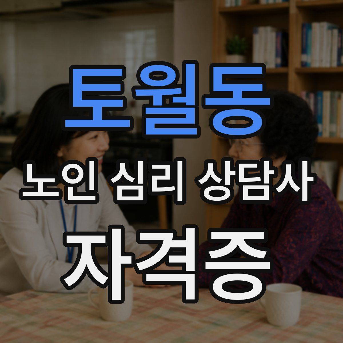 토월동 노인 심리 상담사 자격증