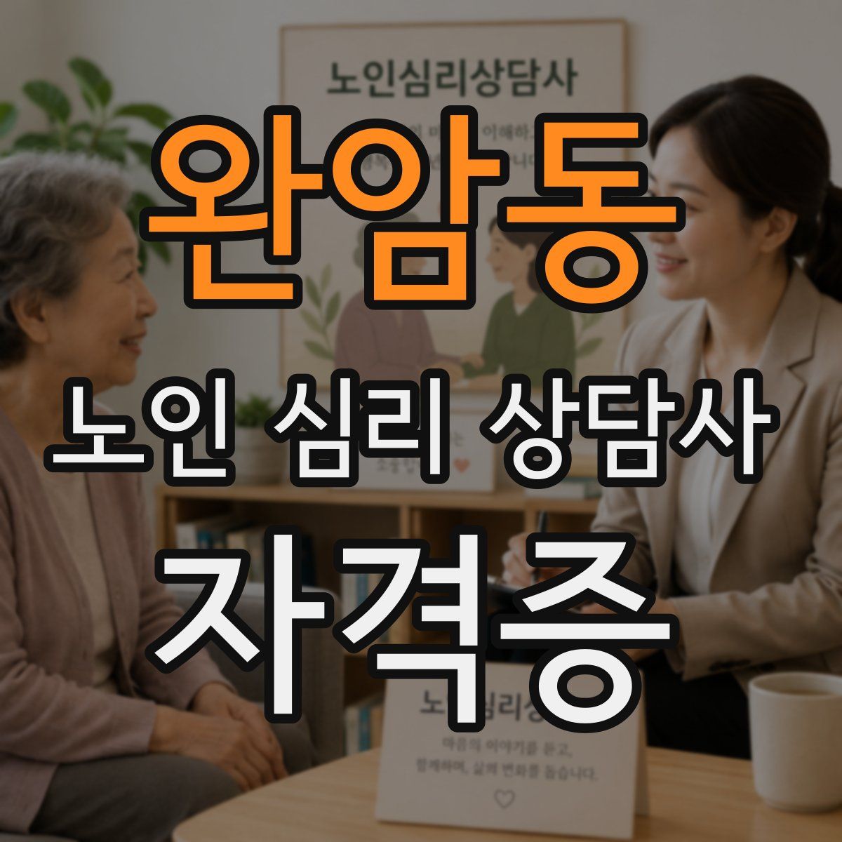 완암동 노인 심리 상담사 자격증