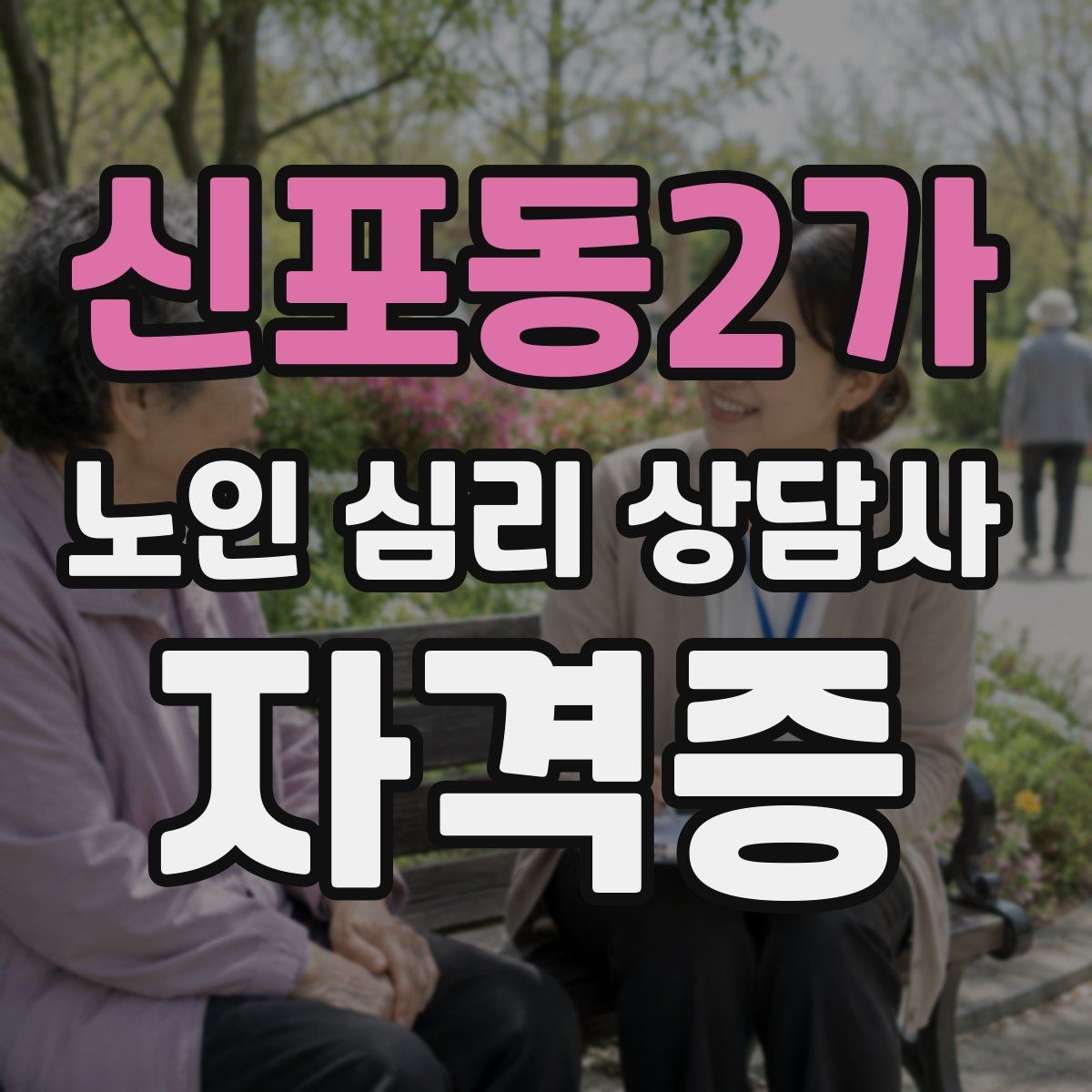 신포동2가 노인 심리 상담사 자격증