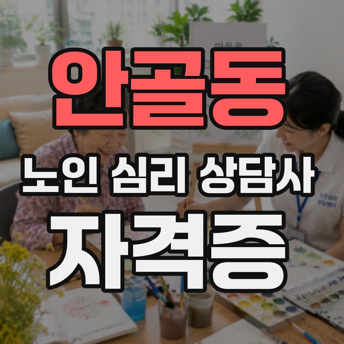 안골동 노인 심리 상담사 자격증