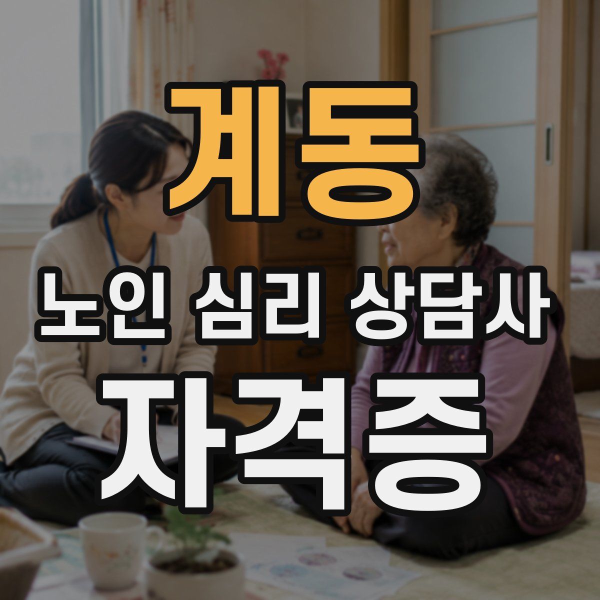계동 노인 심리 상담사 자격증