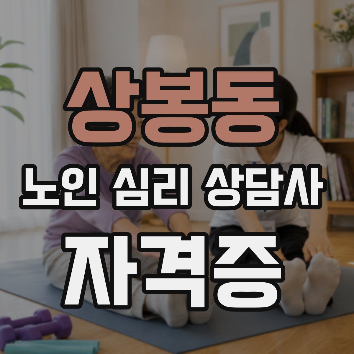 상봉동 노인 심리 상담사 자격증