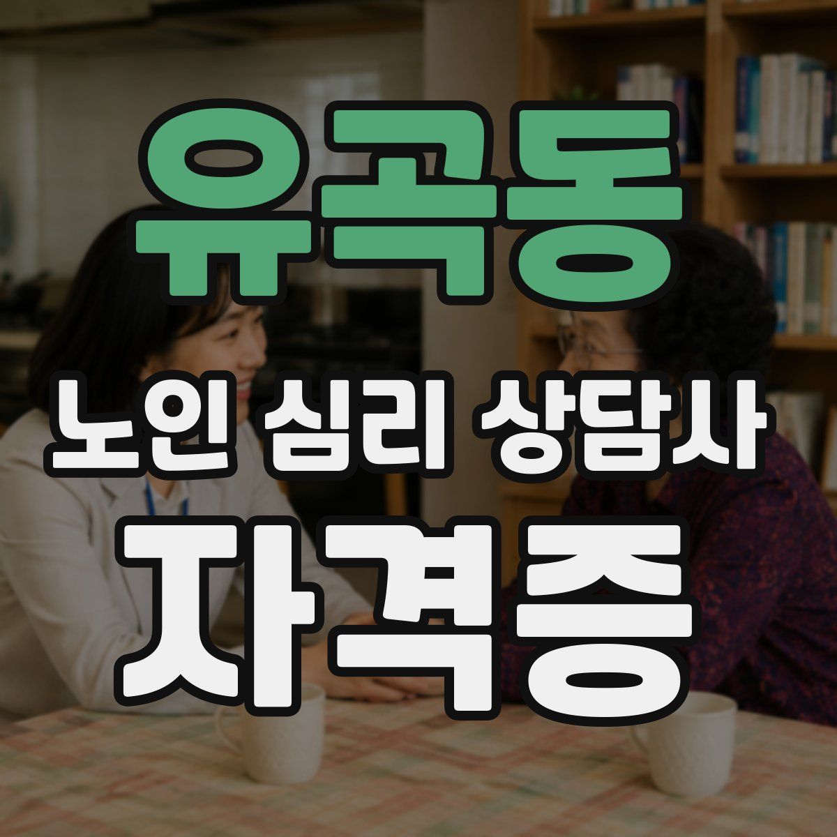 유곡동 노인 심리 상담사 자격증