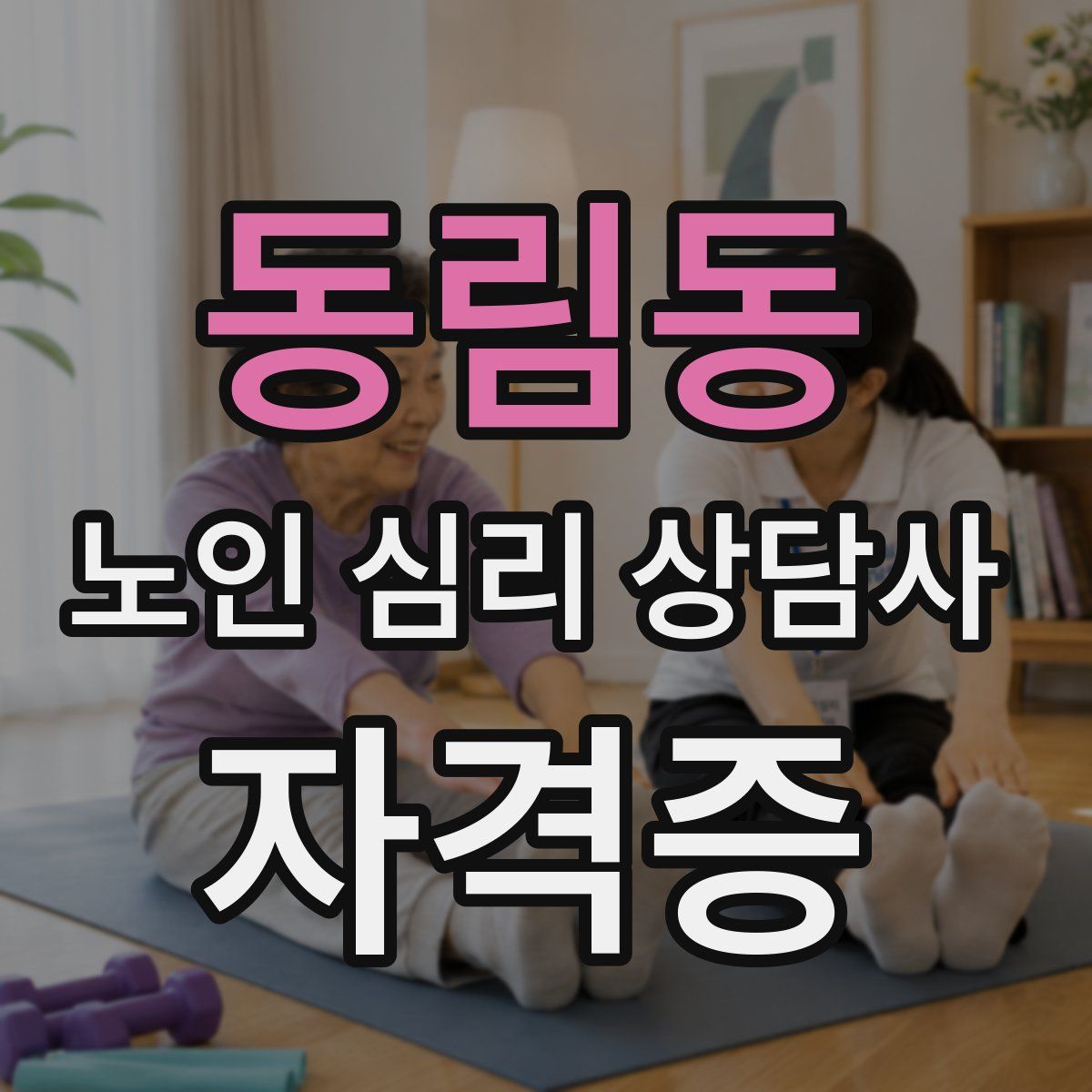 동림동 노인 심리 상담사 자격증