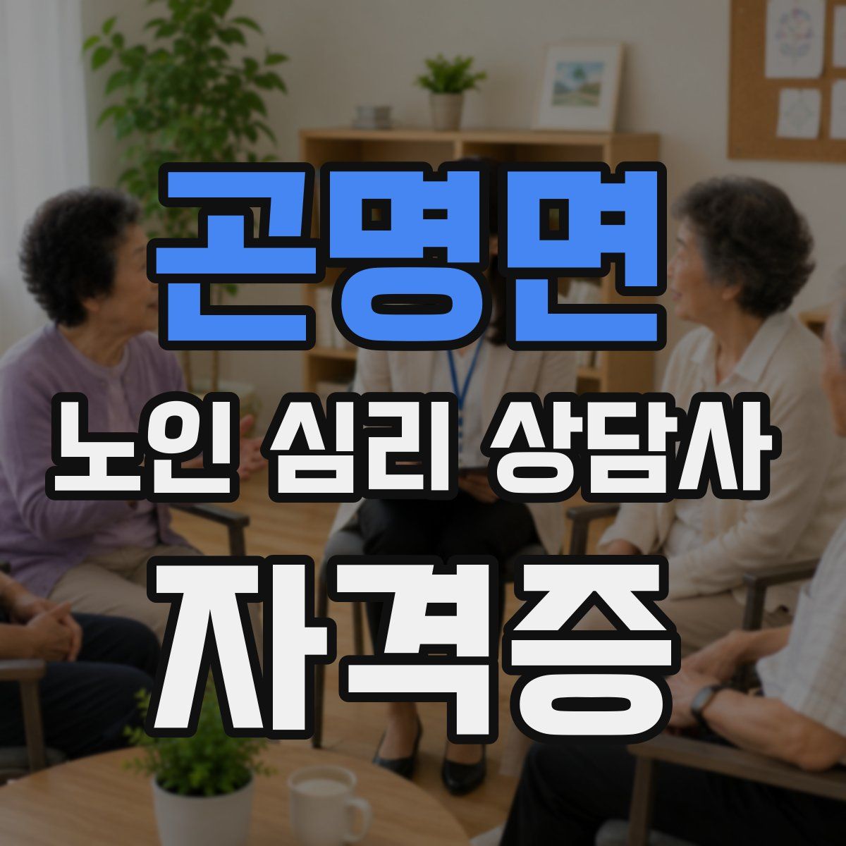 곤명면 노인 심리 상담사 자격증