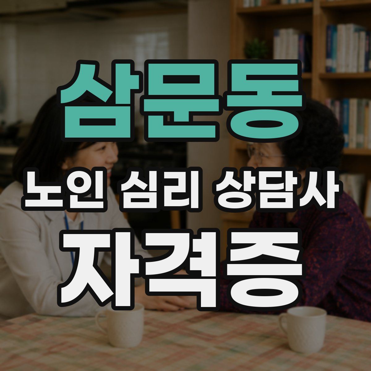 삼문동 노인 심리 상담사 자격증