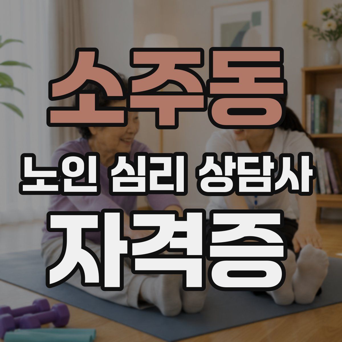 소주동 노인 심리 상담사 자격증