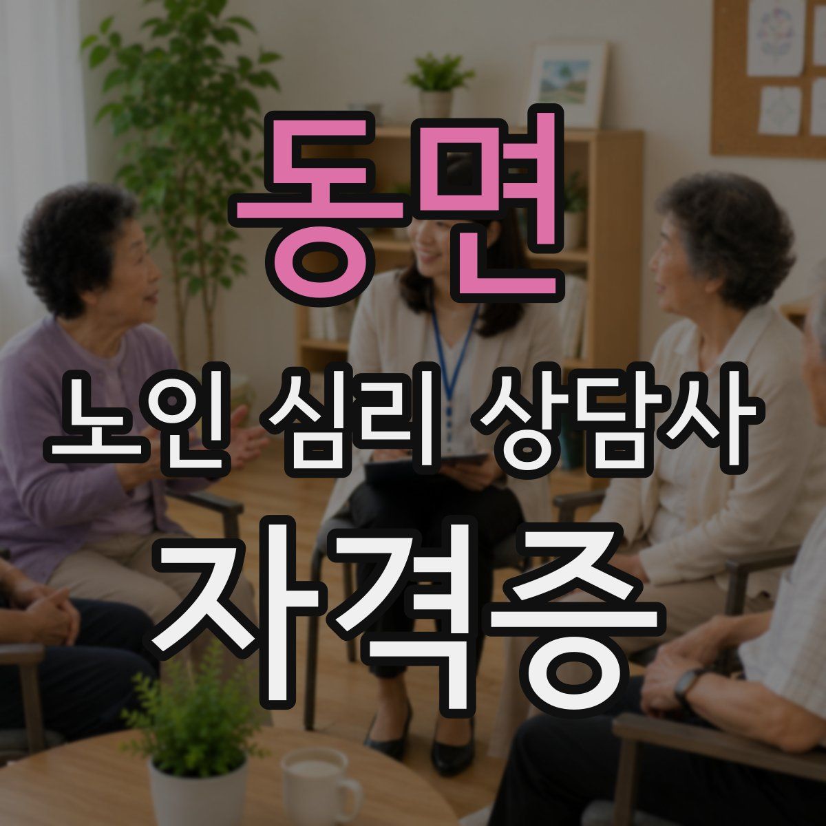 동면 노인 심리 상담사 자격증