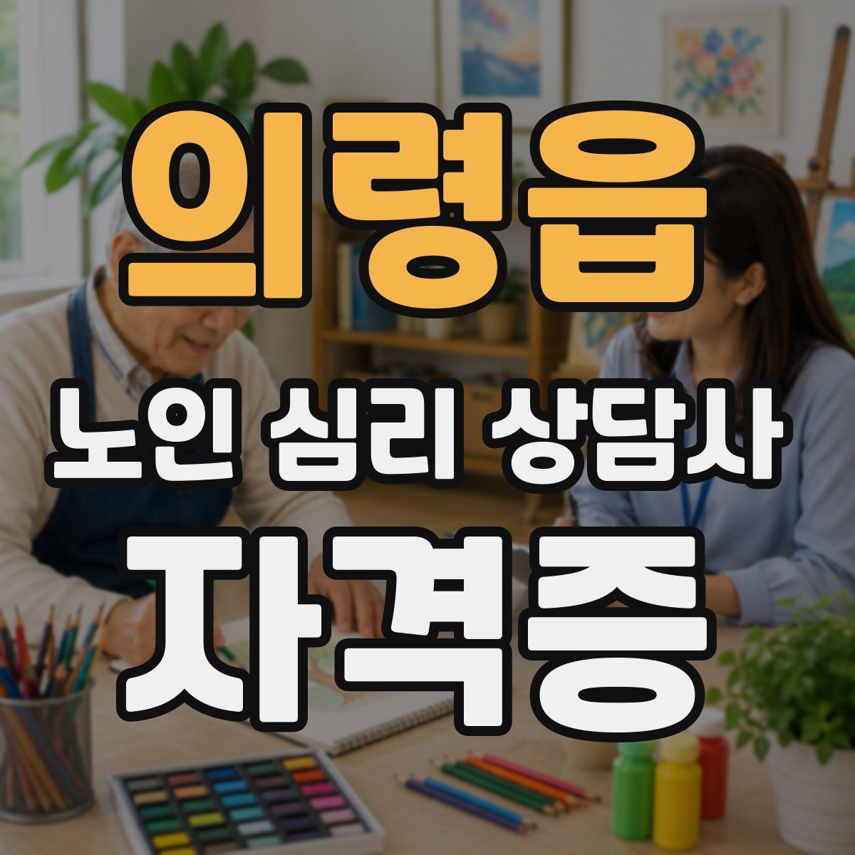 의령읍 노인 심리 상담사 자격증