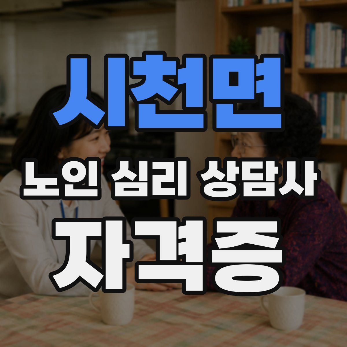 시천면 노인 심리 상담사 자격증