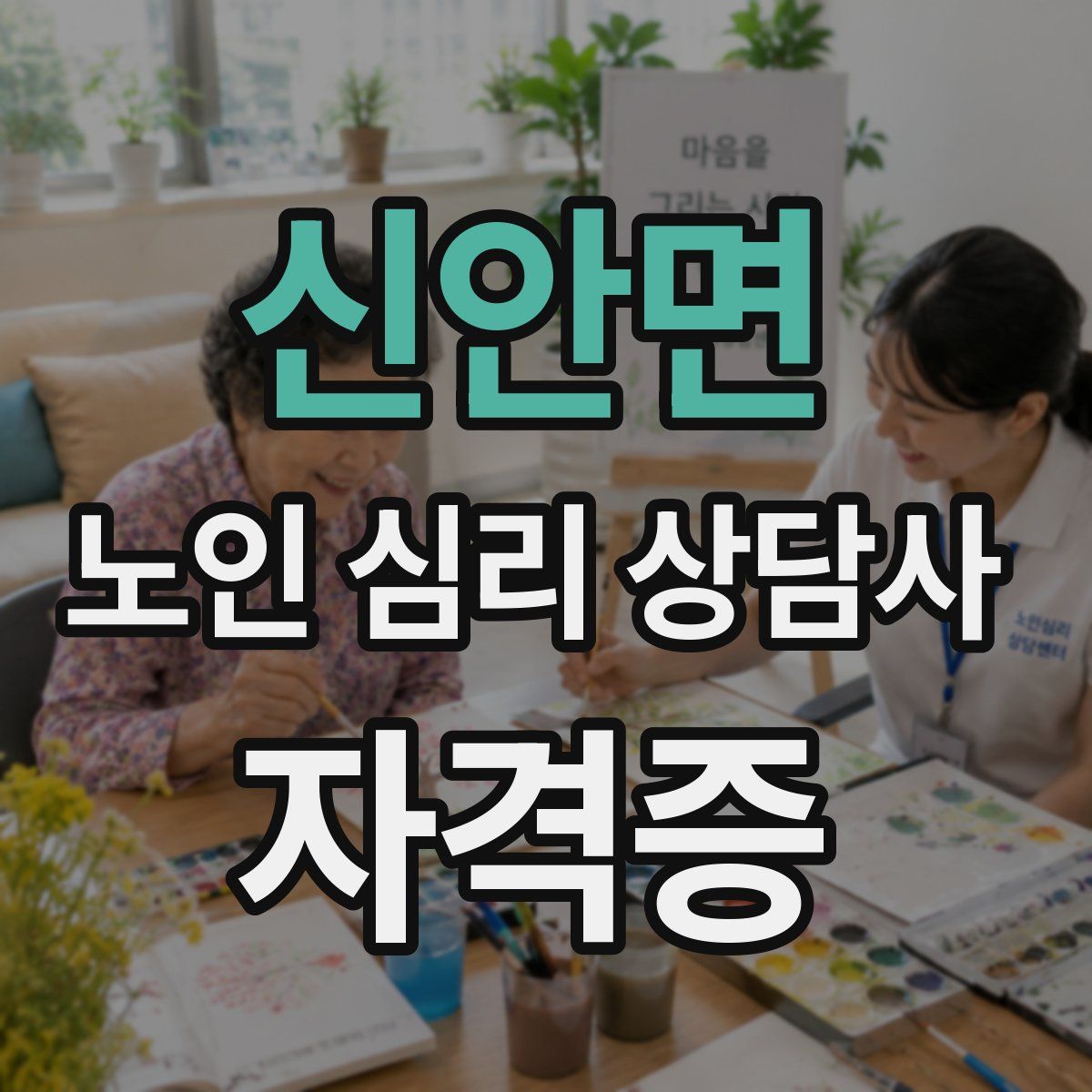 신안면 노인 심리 상담사 자격증