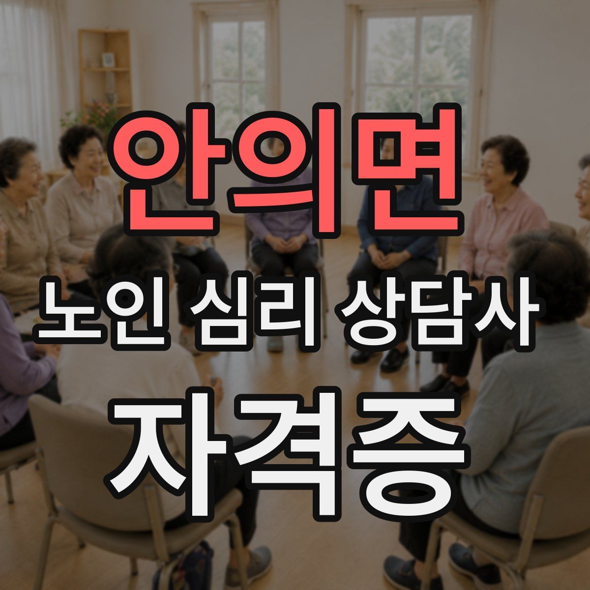 안의면 노인 심리 상담사 자격증