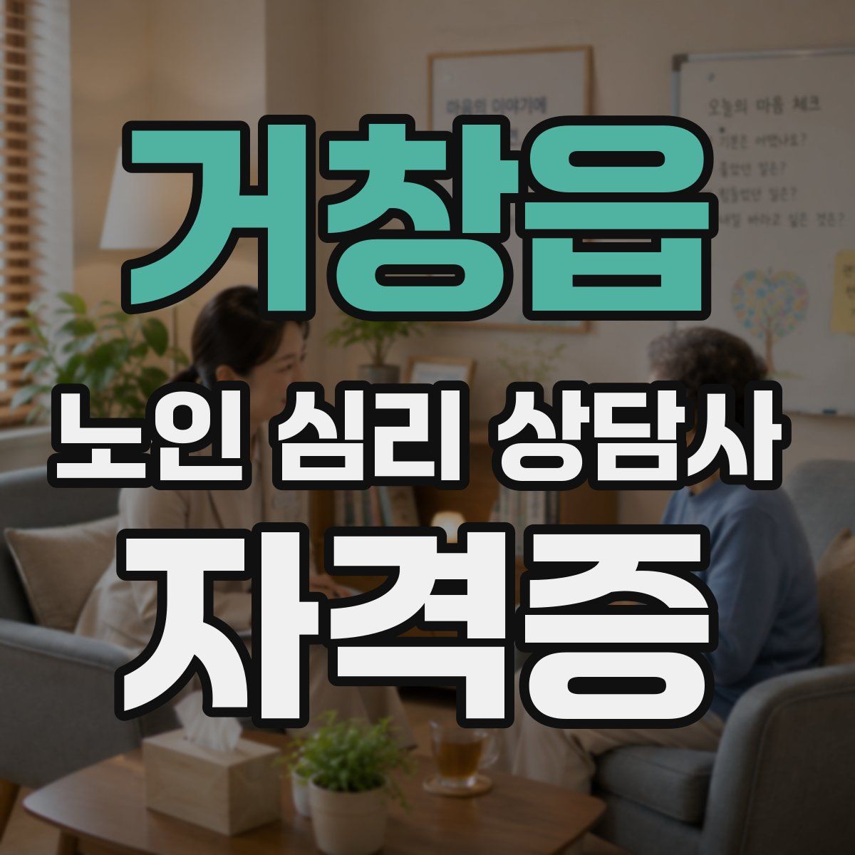 거창읍 노인 심리 상담사 자격증