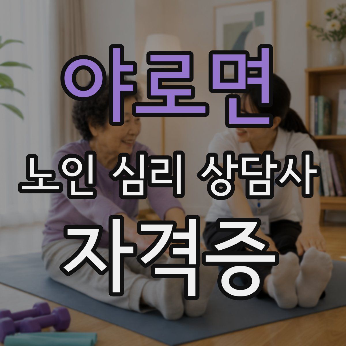 야로면 노인 심리 상담사 자격증