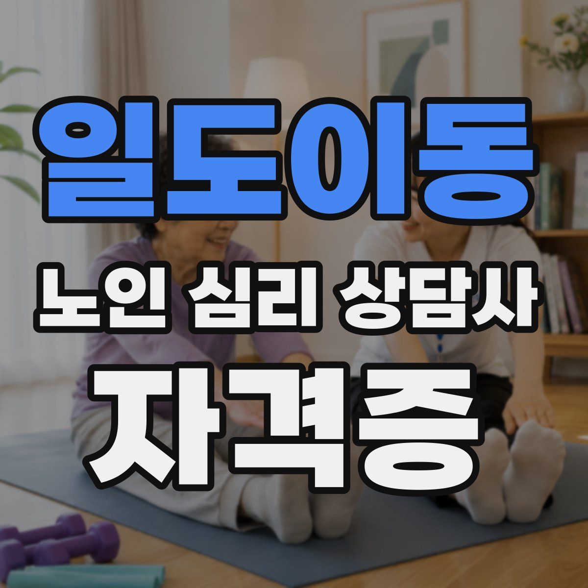 일도이동 노인 심리 상담사 자격증