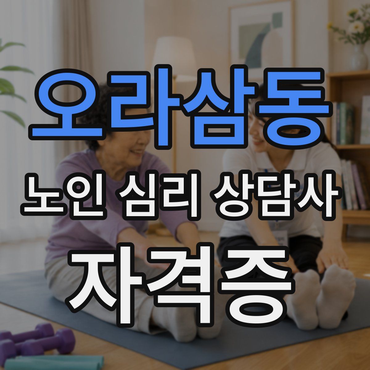 오라삼동 노인 심리 상담사 자격증