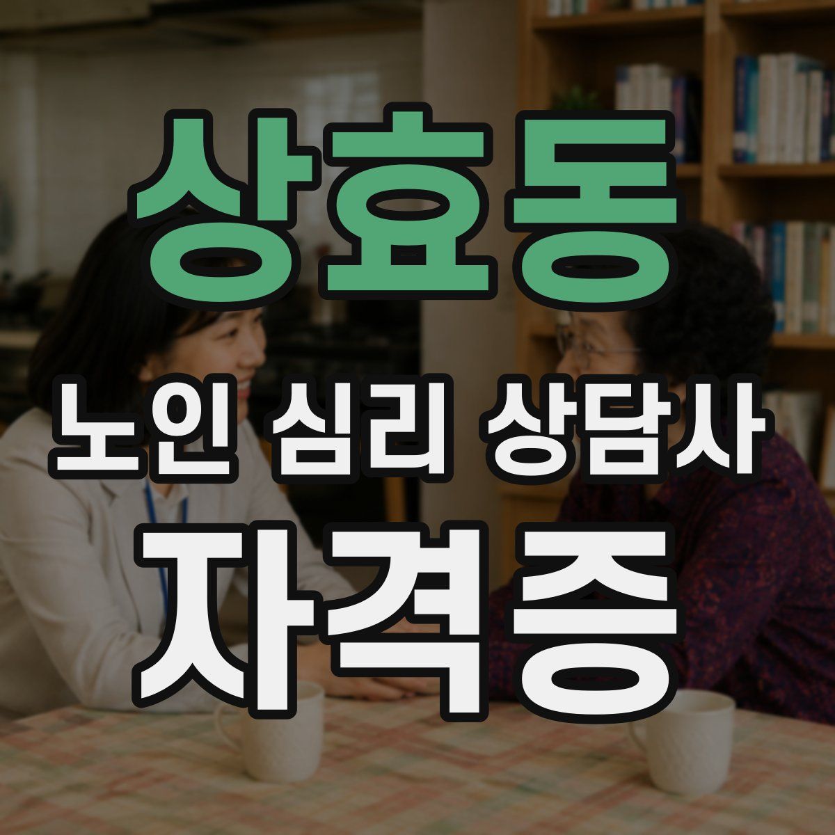 상효동 노인 심리 상담사 자격증