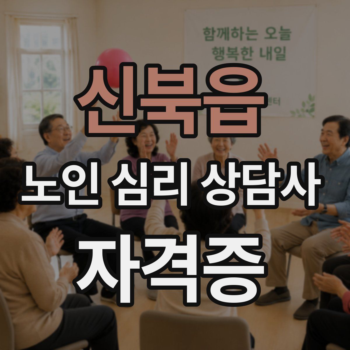 신북읍 노인 심리 상담사 자격증