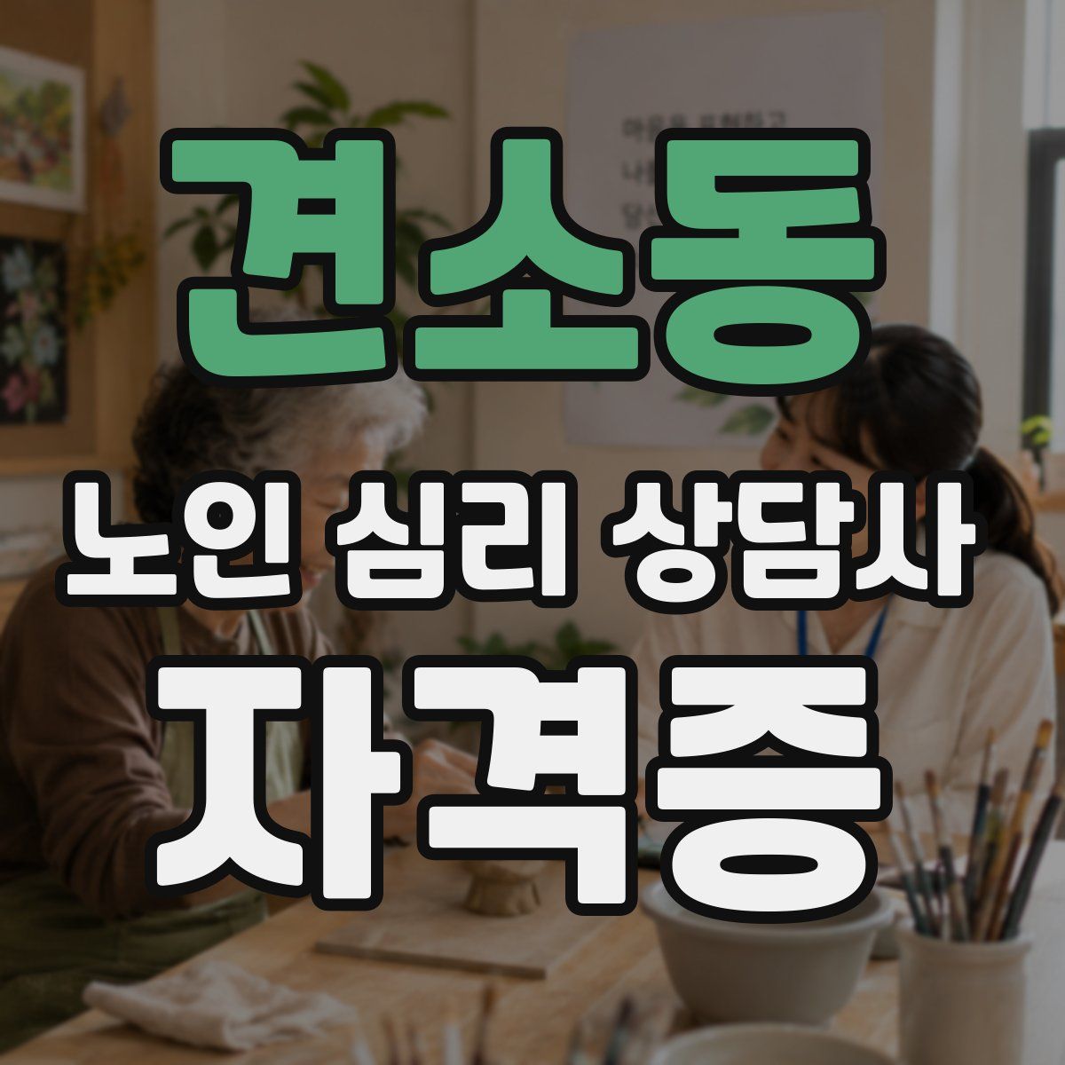 견소동 노인 심리 상담사 자격증