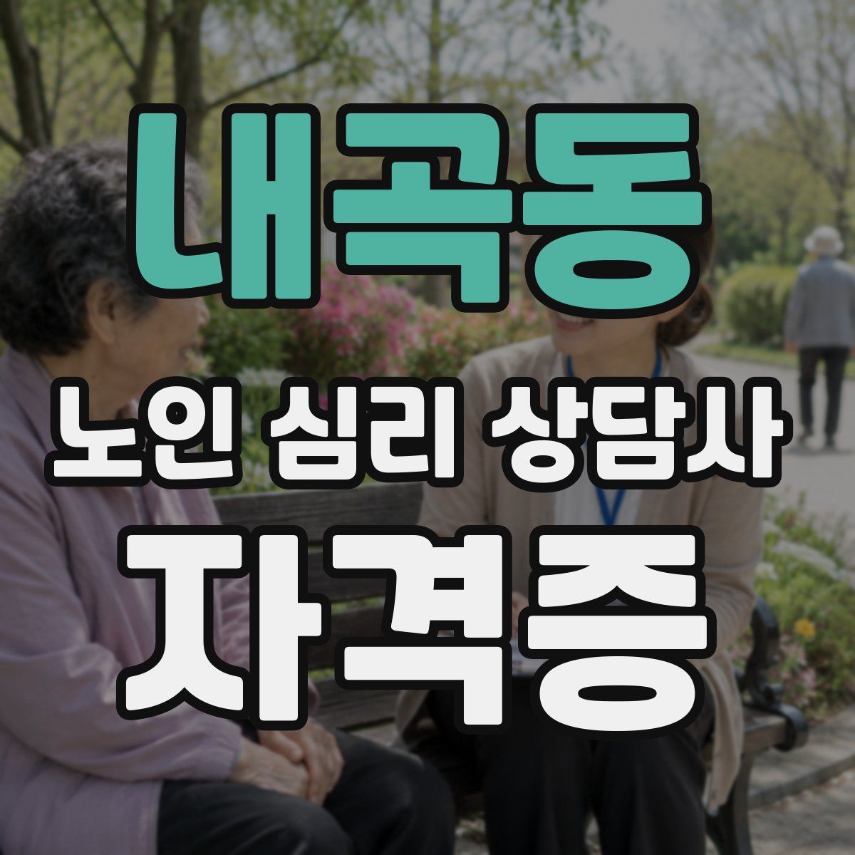 내곡동 노인 심리 상담사 자격증