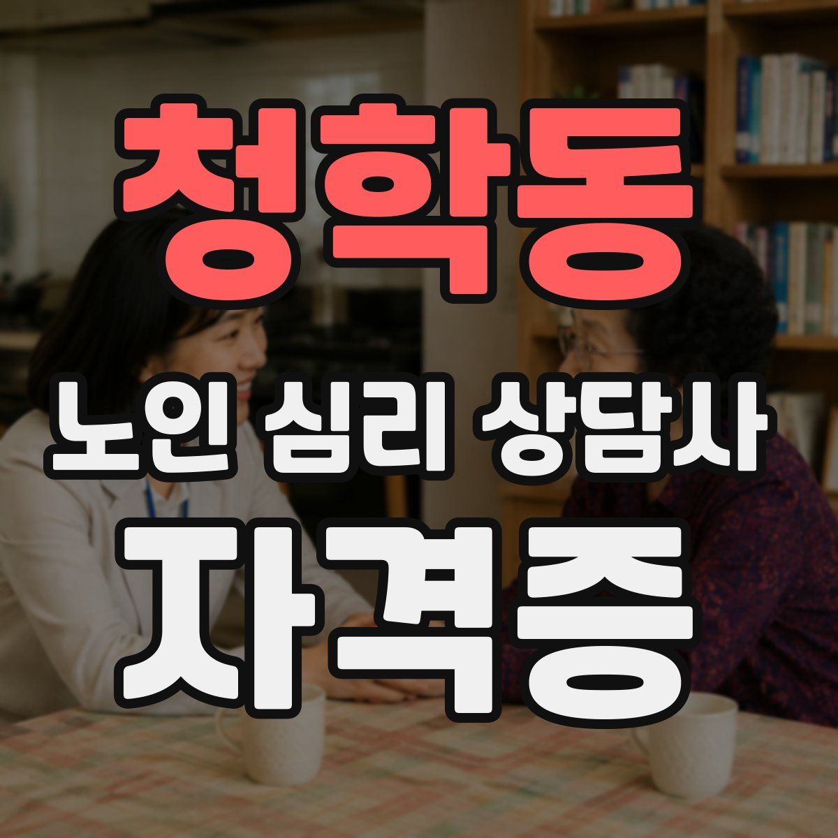 청학동 노인 심리 상담사 자격증