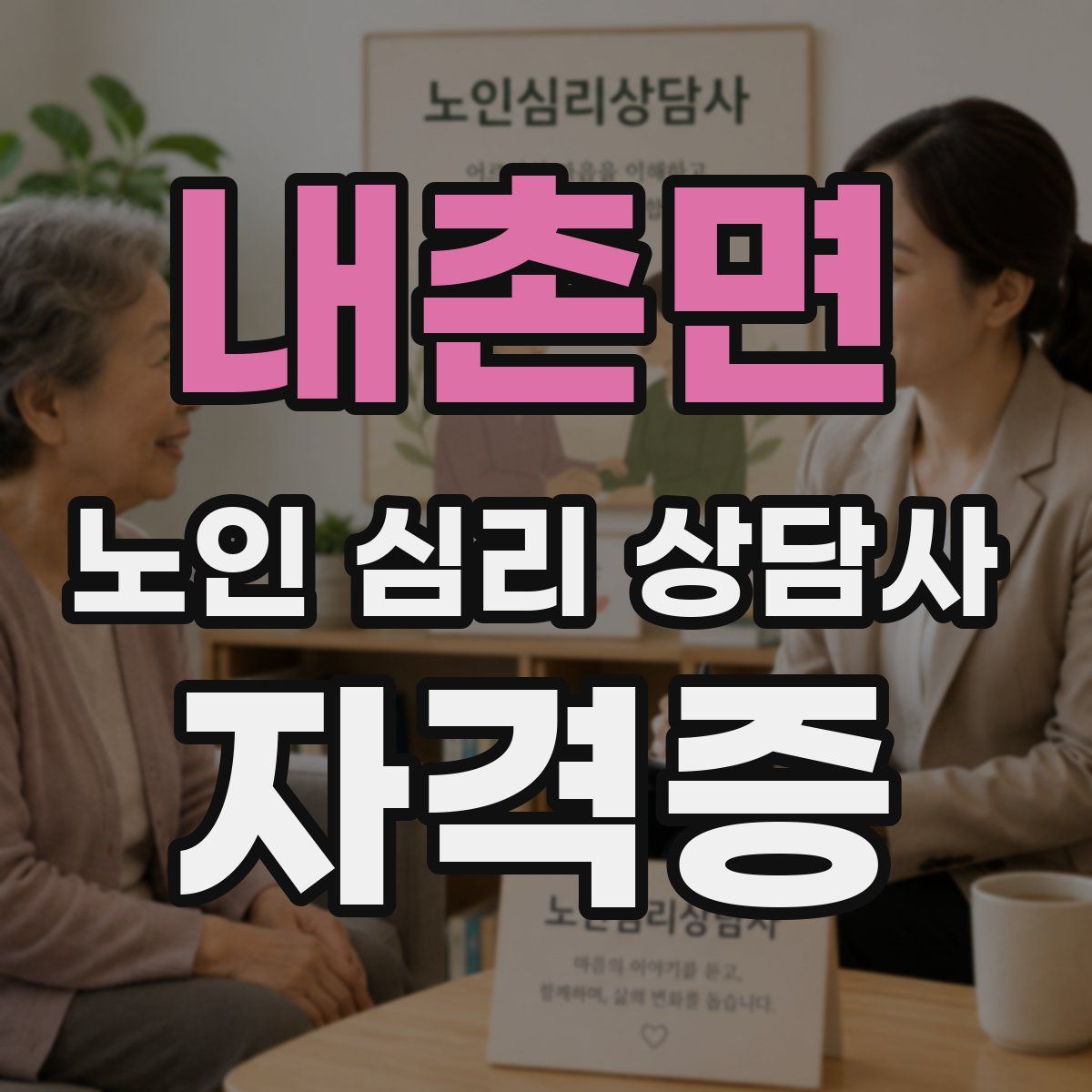 내촌면 노인 심리 상담사 자격증