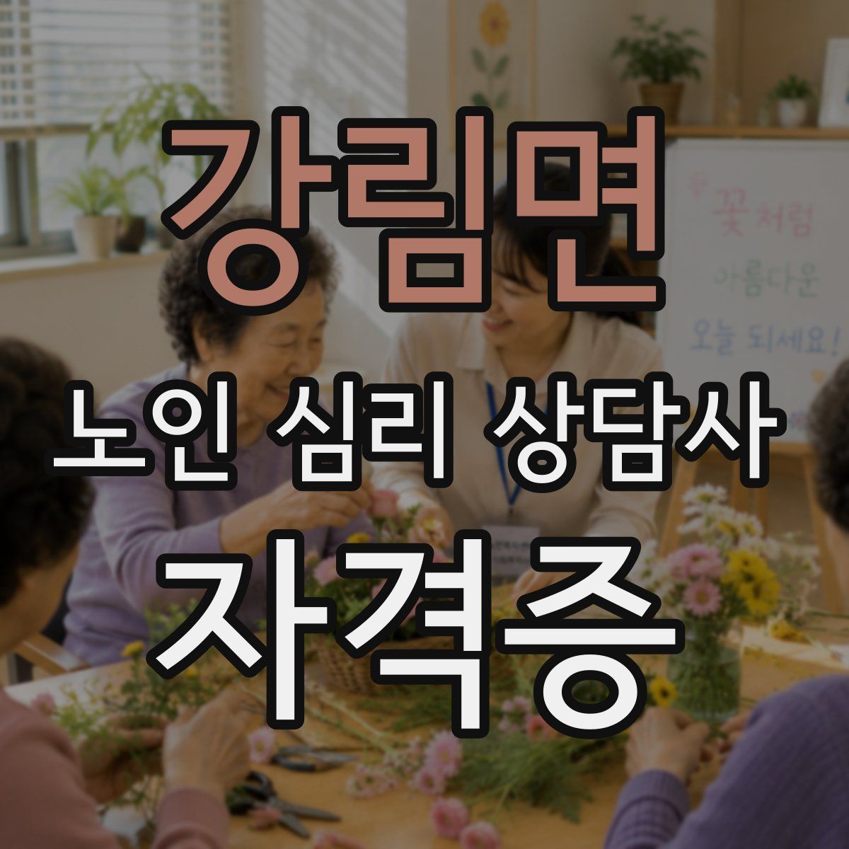 강림면 노인 심리 상담사 자격증