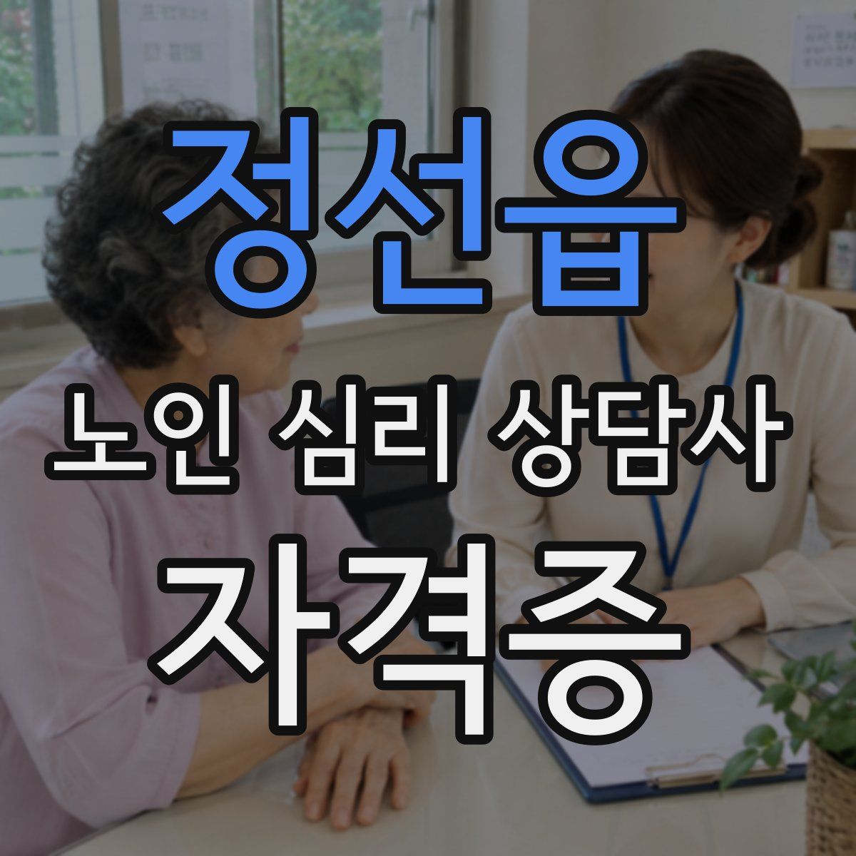 정선읍 노인 심리 상담사 자격증