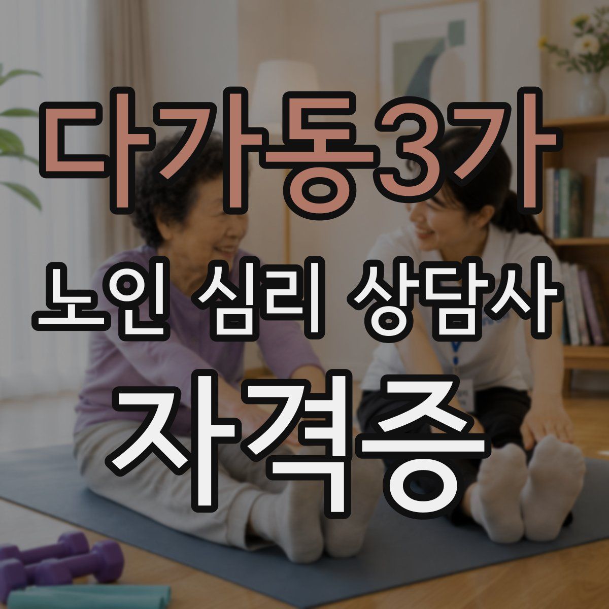 다가동3가 노인 심리 상담사 자격증