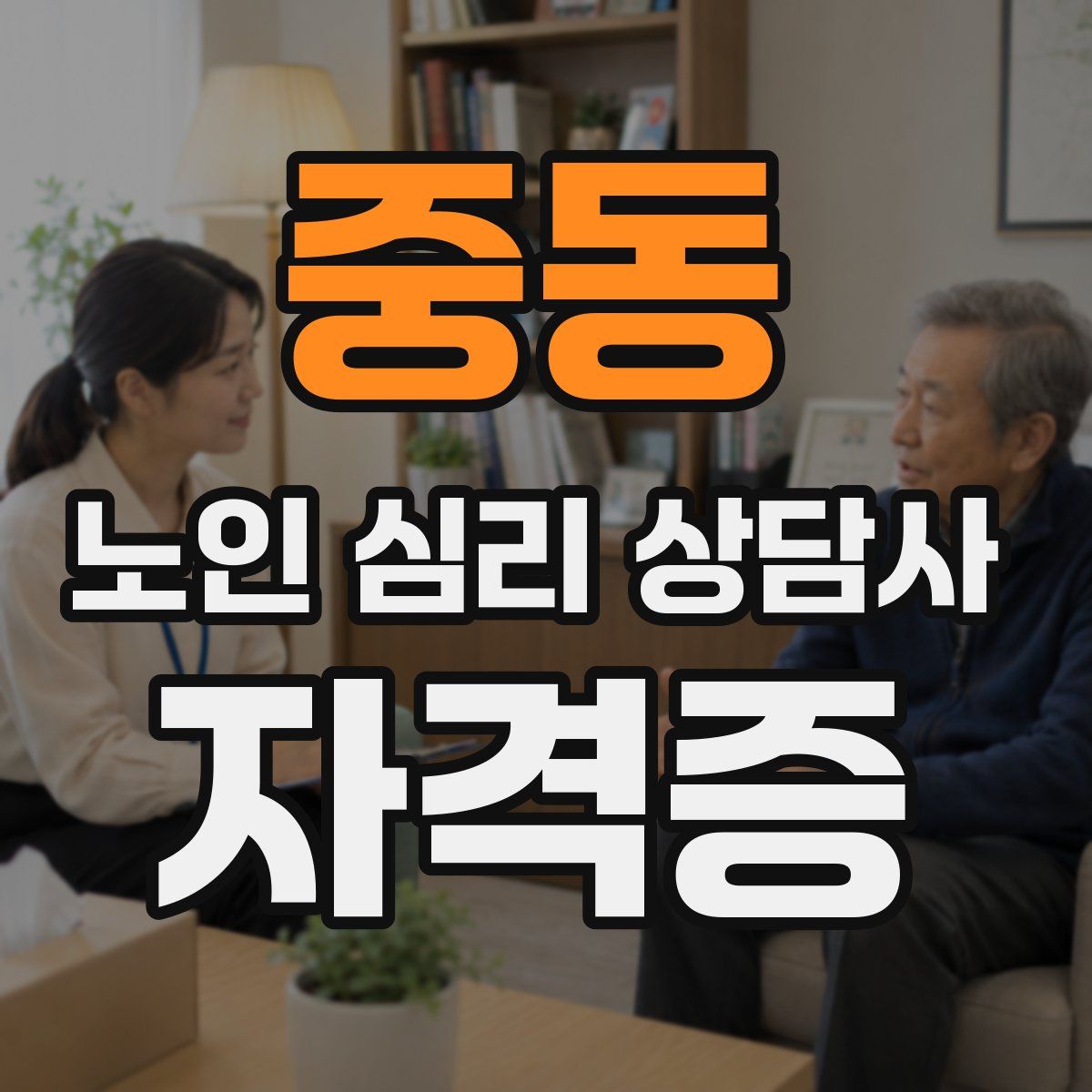 중동 노인 심리 상담사 자격증