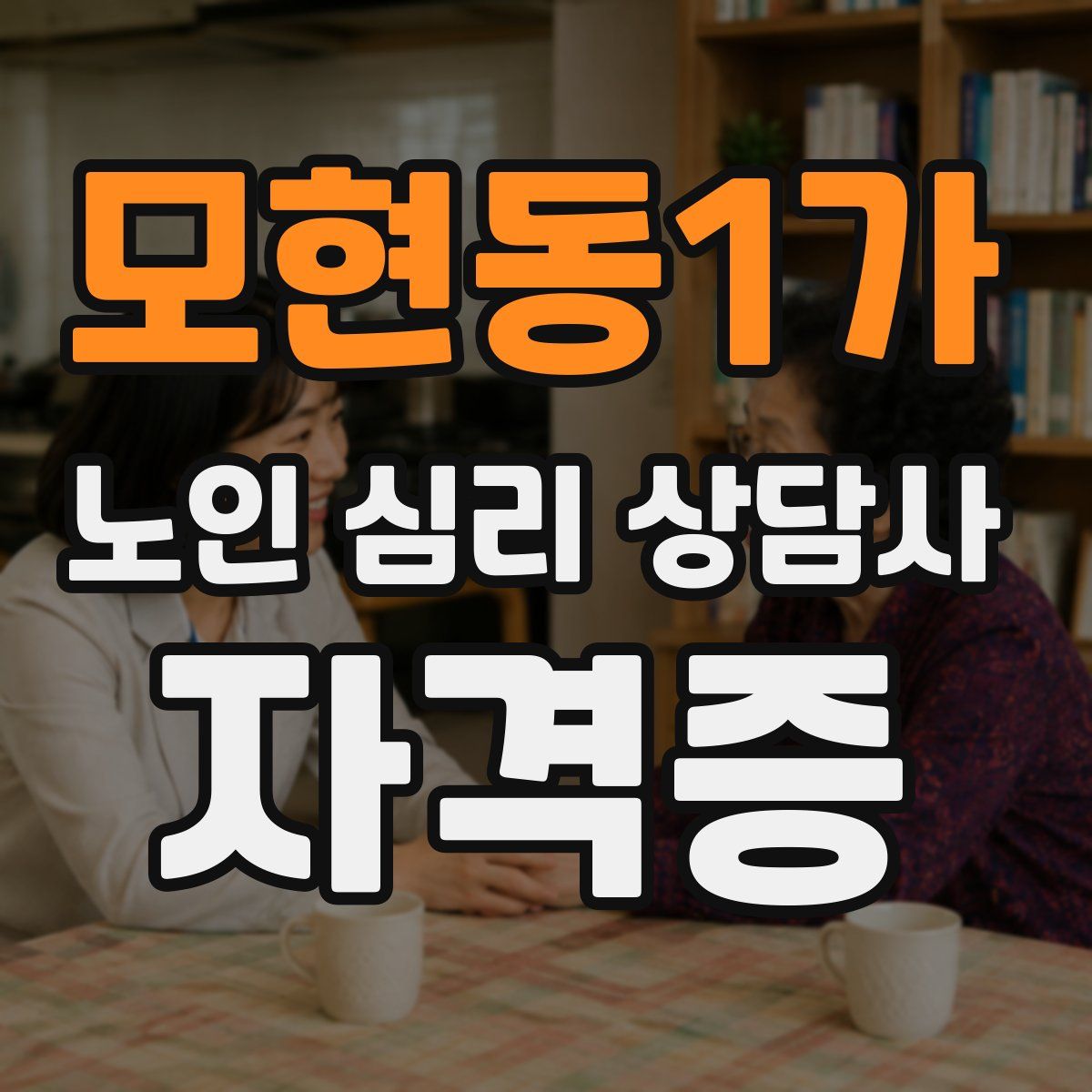 모현동1가 노인 심리 상담사 자격증