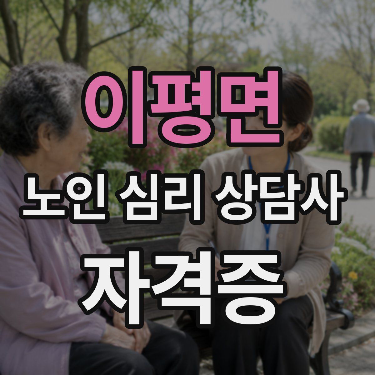 이평면 노인 심리 상담사 자격증