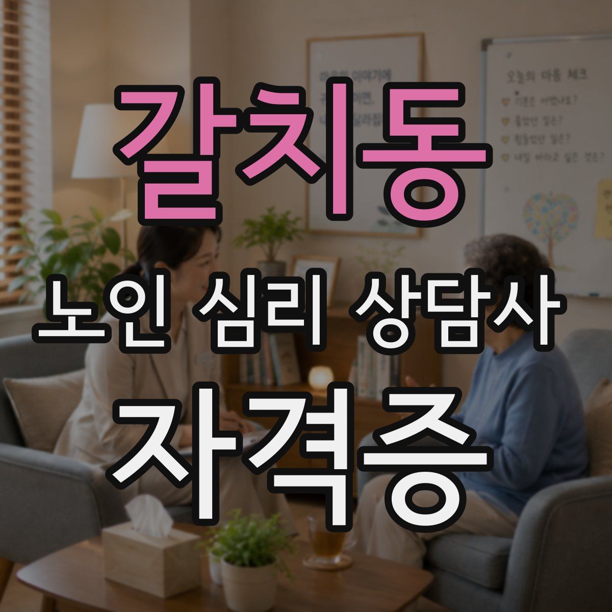 갈치동 노인 심리 상담사 자격증